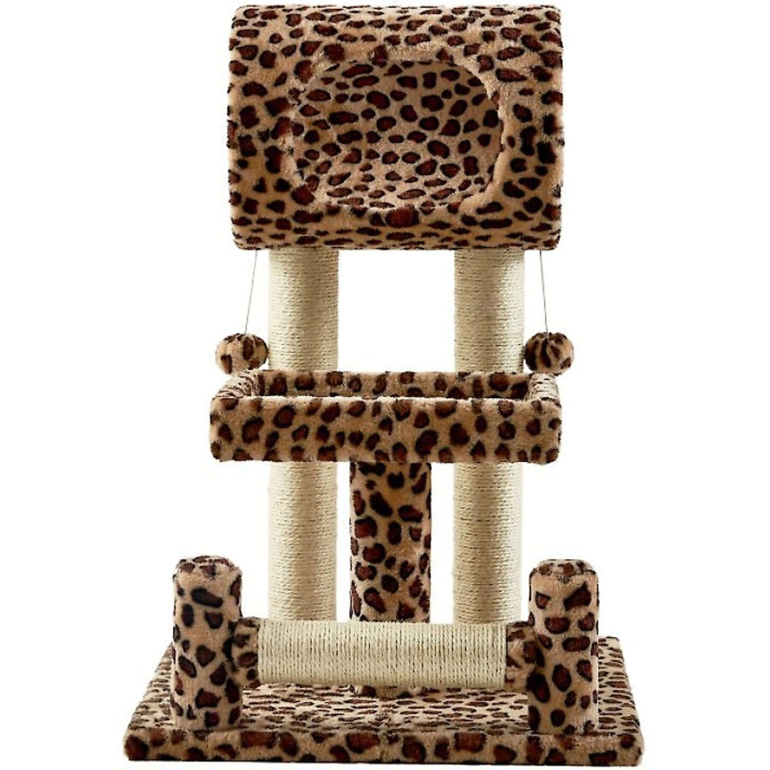 Frisco 28-in Faux Fur Cat Tree 5 Frisco 28-in Faux Fur Cat Tree - Image 5