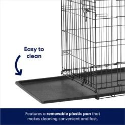 Frisco Heavy Duty Fold & Carry Double Door Collapsible Wire Dog Crate -Frisco Sales Store 109789 PT3. AC SS1800 V1667228422