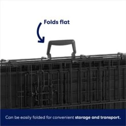Frisco Heavy Duty Fold & Carry Double Door Collapsible Wire Dog Crate -Frisco Sales Store 109789 PT5. AC SS1800 V1667228785