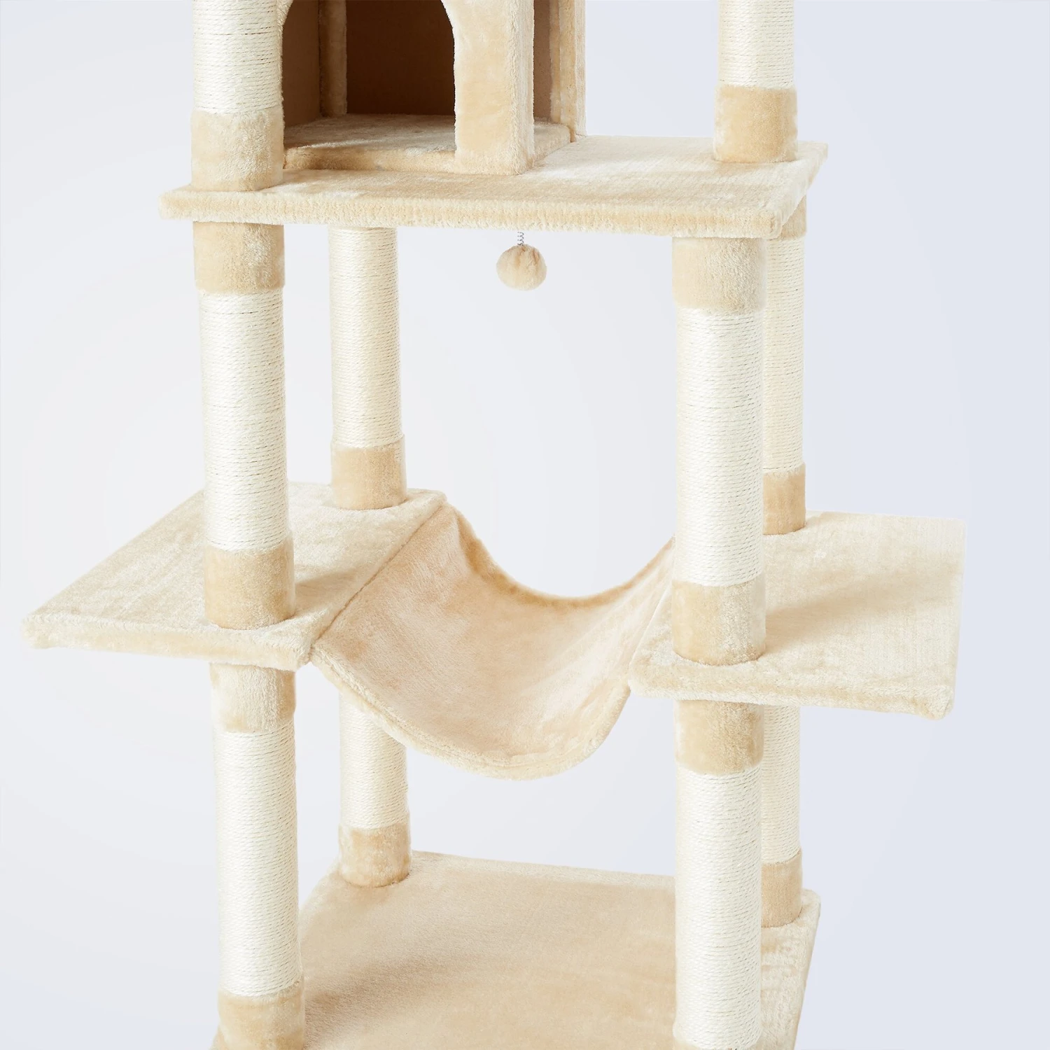 Frisco 78-in Faux Fur Cat Tree & Condo 3 Frisco 78-in Faux Fur Cat Tree & Condo - Image 3