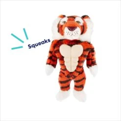Frisco Tiger Muscle Plush Squeaky Dog Toy -Frisco Sales Store 147080 PT2. AC SS1800 V1695670751