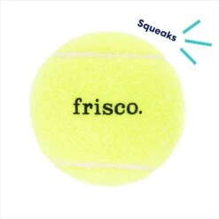 Frisco Fetch Squeaky Tennis Ball Dog Toy -Frisco Sales Store 152803 PT2. AC SS1800 V1691776693
