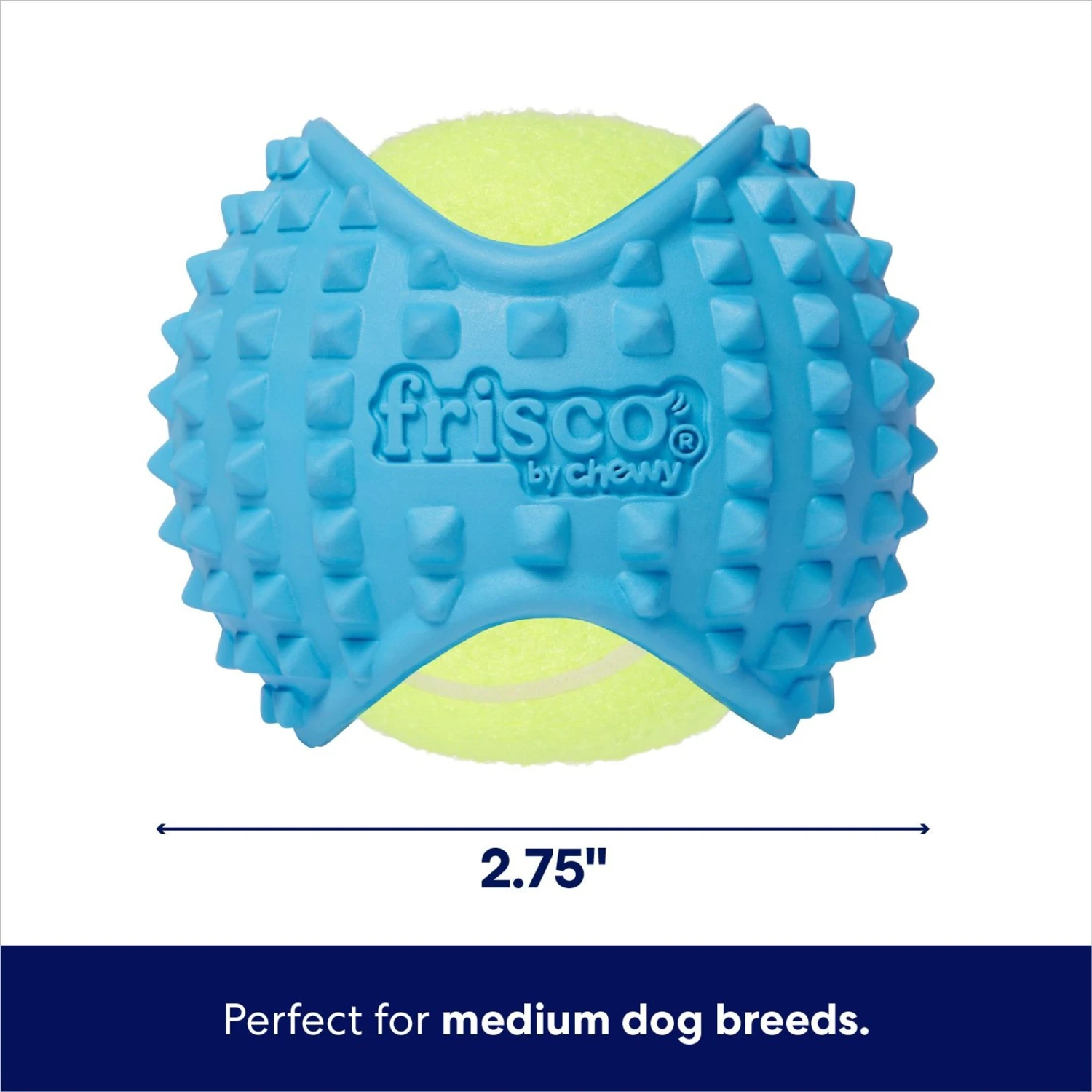 Frisco Fetch Squeaky Tennis Ball With Rubber Sleeve Dog Toy 2 Frisco Fetch Squeaky Tennis Ball With Rubber Sleeve Dog Toy - Image 2