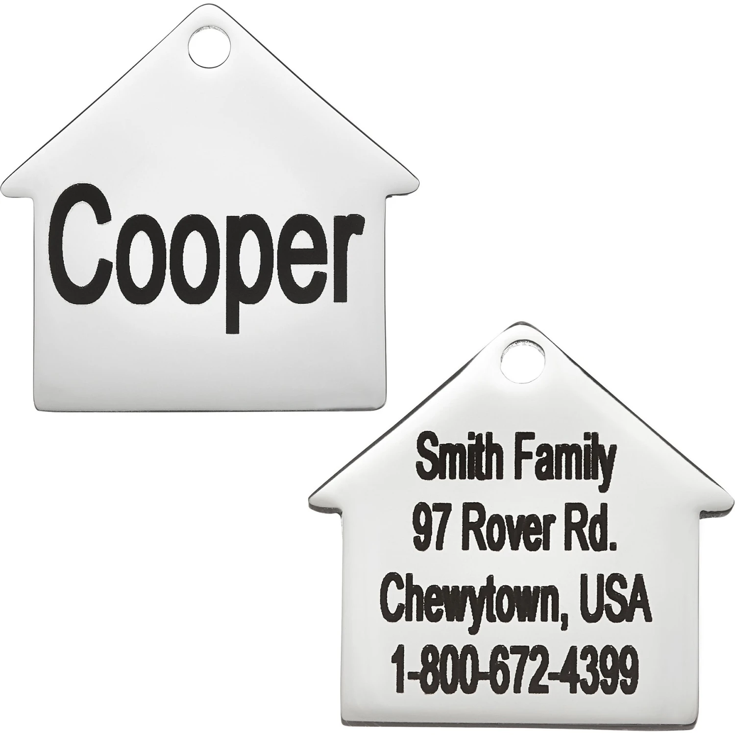Frisco Stainless Steel Personalized Dog ID Tag, Dog House 1 Frisco Stainless Steel Personalized Dog ID Tag, Dog House