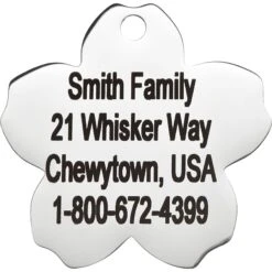 Frisco Stainless Steel Personalized Dog & Cat ID Tag, Flower 10 Frisco Stainless Steel Personalized Dog & Cat ID Tag, Flower -Frisco Sales Store 153002 PT3. AC SS1800 V1548964703