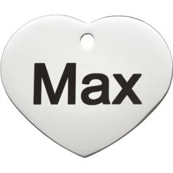 Frisco Personalized Dog & Cat ID Tag, Heart -Frisco Sales Store 153006 PT2. AC SS1800 V1548964744