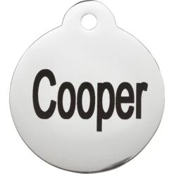 Frisco Personalized Dog & Cat Tag, Round -Frisco Sales Store 153015 PT2. AC SS1800 V1548964840