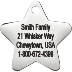 Frisco Stainless Steel Personalized Dog & Cat ID Tag, Star 10 Frisco Stainless Steel Personalized Dog & Cat ID Tag, Star -Frisco Sales Store 153017 PT3. AC SS1800 V1548964858