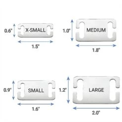 Frisco Stainless Steel Slide-On Personalized Dog & Cat Tag, Open Design -Frisco Sales Store 153050 PT5. AC SS1800 V1644016281
