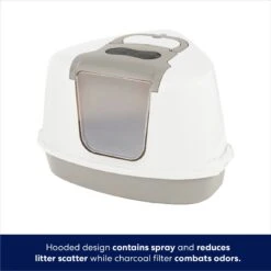 Frisco Flip Top Hooded Corner Cat Litter Box, Large, 21-in -Frisco Sales Store 155656 PT3. AC SS1800 V1675279579