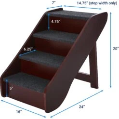 Frisco Deluxe Foldable Wooden Carpeted Cat & Dog Stairs 7 Frisco Deluxe Foldable Wooden Carpeted Cat & Dog Stairs -Frisco Sales Store 156781 PT3. AC SS1800 V1569621868