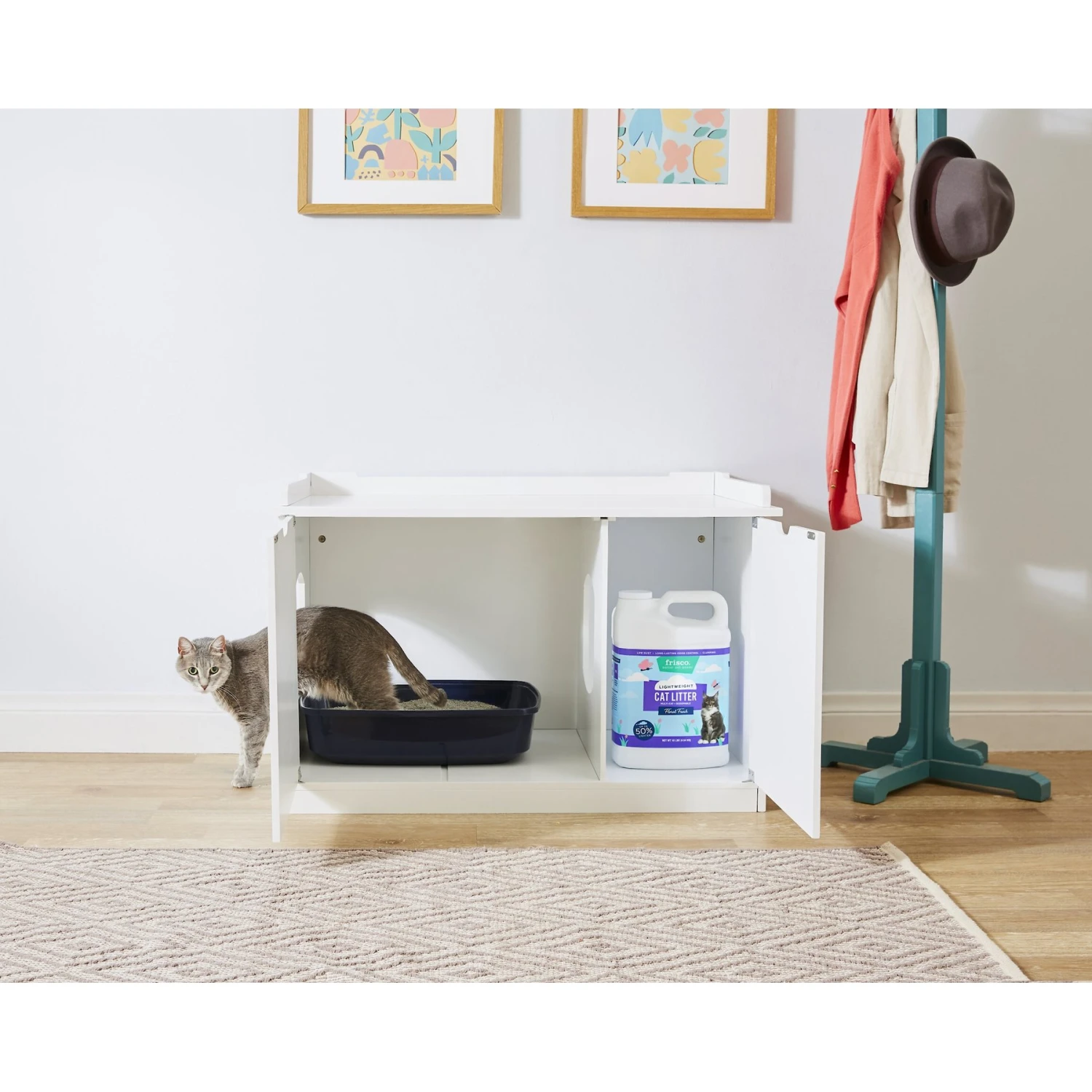 Frisco Decorative Bench Cat Litter Box Cover 6 Frisco Decorative Bench Cat Litter Box Cover - Image 6