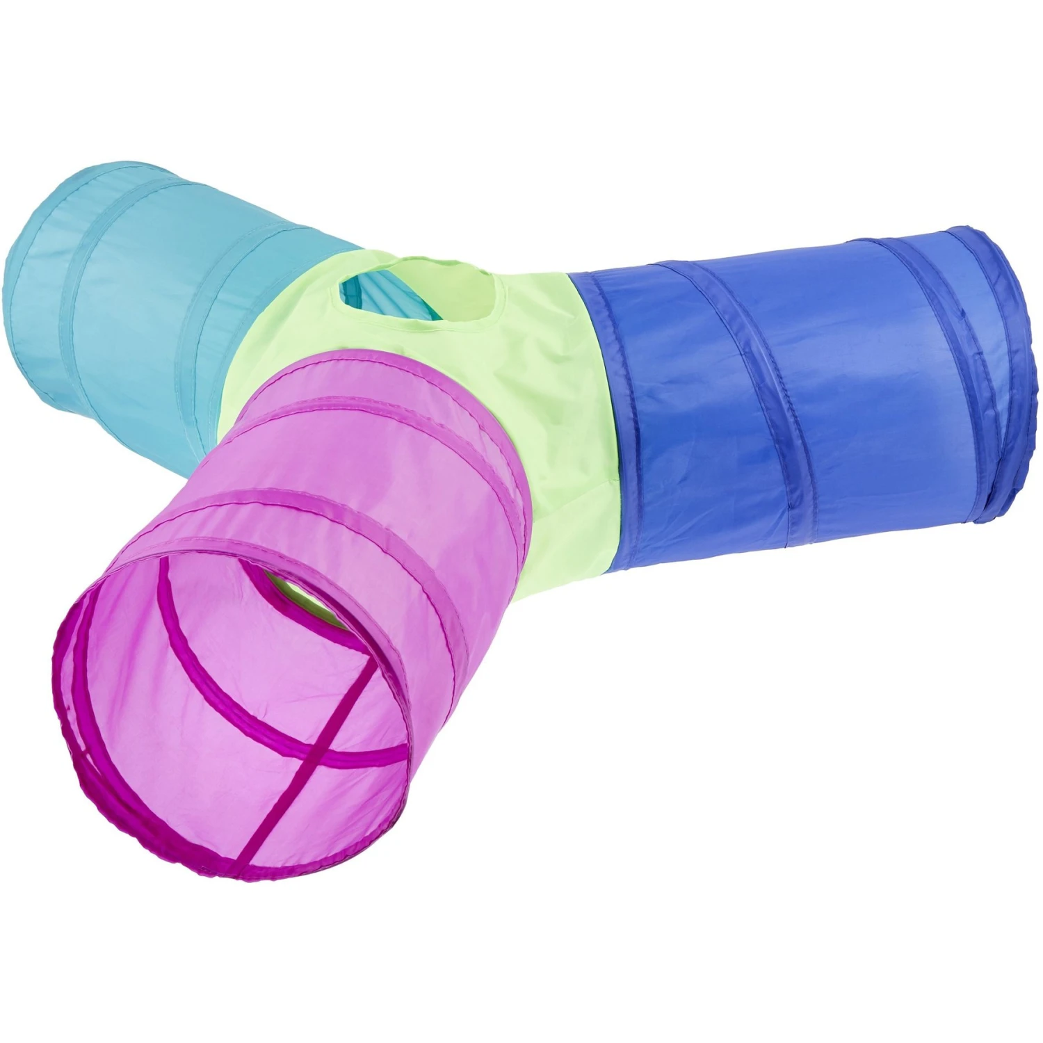 Frisco Foldable Play Tri-Tunnel Cat Toy 6 Frisco Foldable Play Tri-Tunnel Cat Toy - Image 6