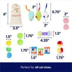 Frisco Plush, Teaser, Ball & Tunnel Variety Pack Cat Toy With Catnip -Frisco Sales Store 169688 PT3. AC SS1800 V1692190912