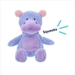 Frisco Hippo Textured Plush Squeaky Dog Toy -Frisco Sales Store 174697 PT2. AC SS1800 V1695659158