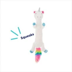 Frisco Unicorn Skinny Plush Squeaky Dog Toy -Frisco Sales Store 174713 PT2. AC SS1800 V1695670691
