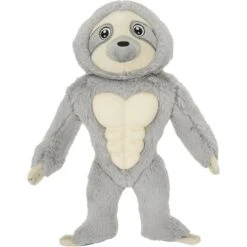 Frisco Sloth Muscle Plush Squeaky Dog Toy