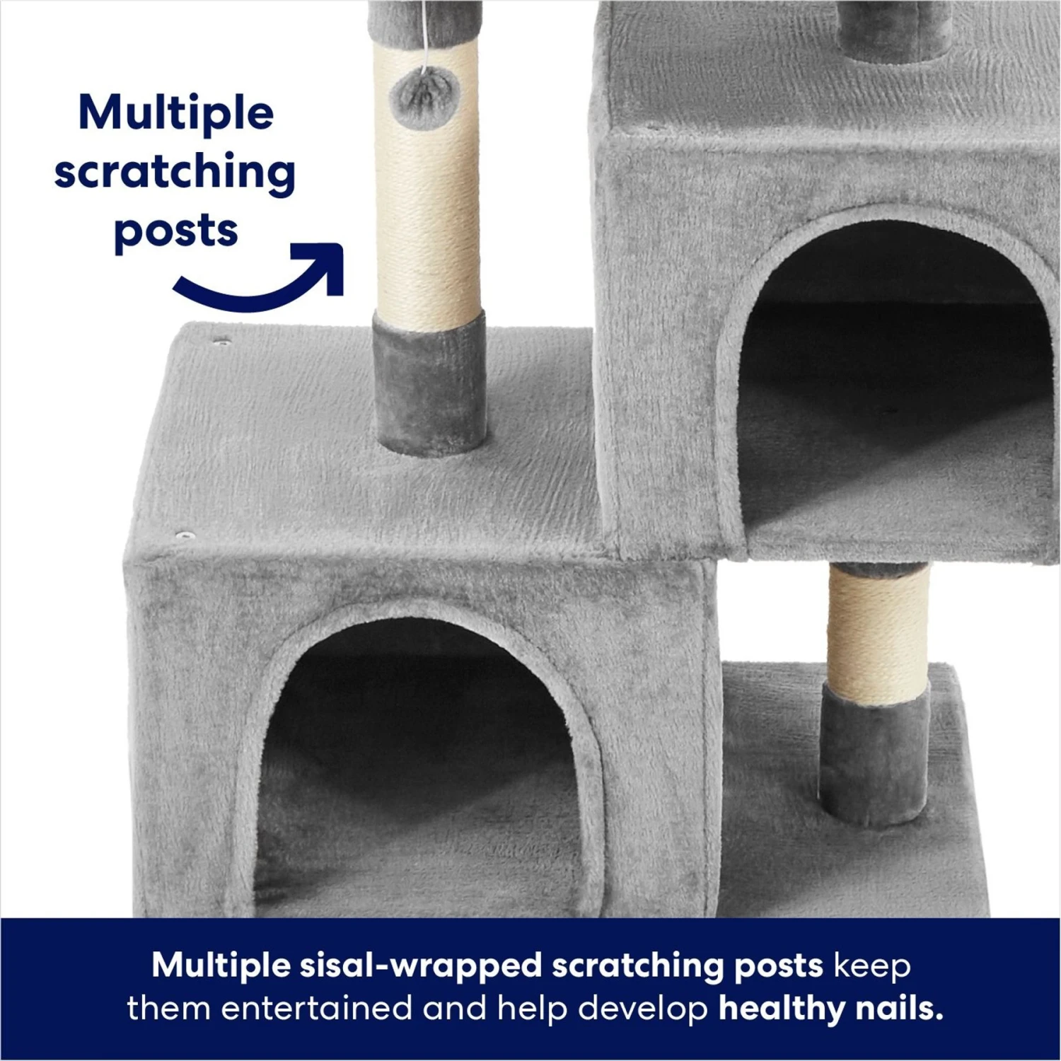 Frisco 33-in Faux Fur Cat Tree & Condo 3 Frisco 33-in Faux Fur Cat Tree & Condo - Image 3