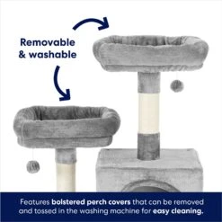 Frisco 61-in Faux Fur Cat Tree & Condo -Frisco Sales Store 180395 PT2. AC SS1800 V1667228731