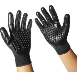 Frisco Dog & Cat Deshedding & Grooming Gloves, Black -Frisco Sales Store 206843 PT7. AC SS1800 V1680186390