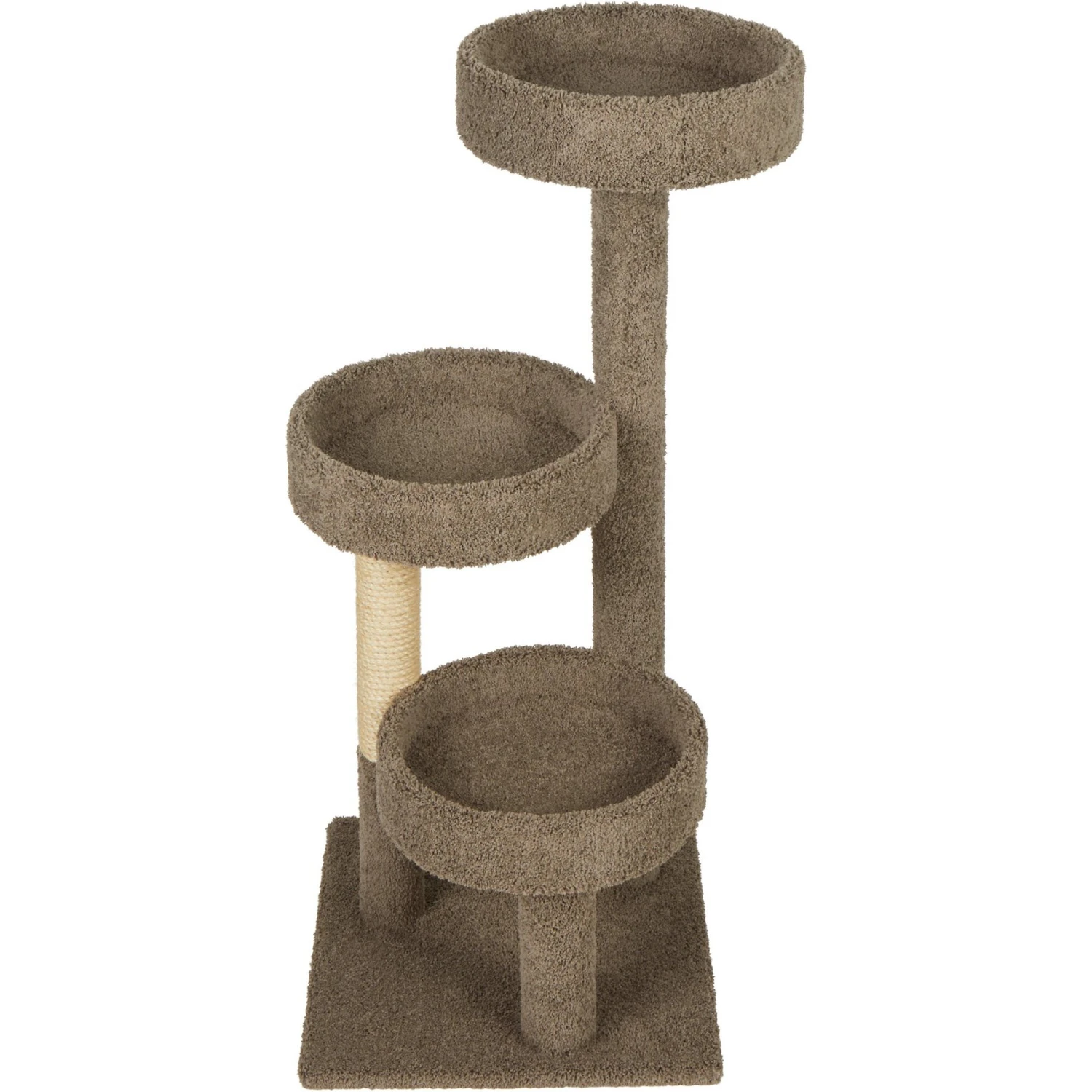 Frisco 50-in Real Carpet Wooden Cat Tree 4 Frisco 50-in Real Carpet Wooden Cat Tree - Image 4