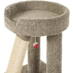 Frisco 24-in Real Carpet Cat Scratching Perch With Toy -Frisco Sales Store 208960 PT3. AC SS1800 V1589221651
