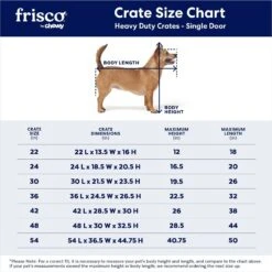 Frisco Heavy Duty Single Door Wire Dog Crate -Frisco Sales Store 210677 PT2. AC SS1800 V1667859376