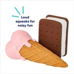 Frisco Ice Cream Sandwich & Ice Cream Cone Latex Squeaky Dog Toy 7 Frisco Ice Cream Sandwich & Ice Cream Cone Latex Squeaky Dog Toy -Frisco Sales Store 213840 PT2. AC SS1800 V1695748351