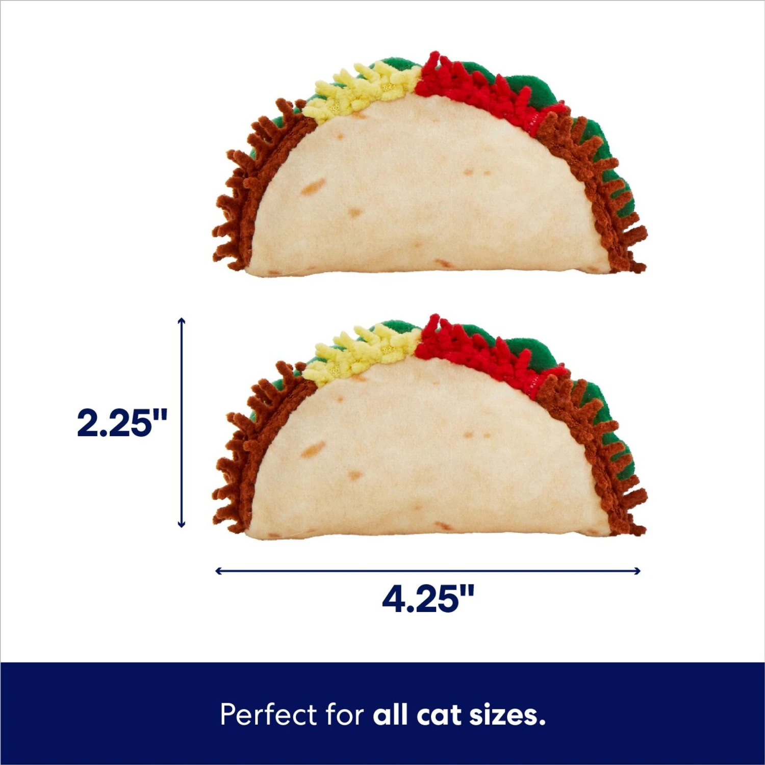 Frisco Taco Plush Cat Toy With Catnip 2 Frisco Taco Plush Cat Toy With Catnip - Image 2