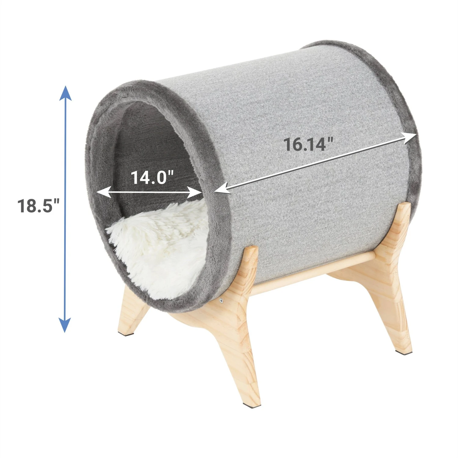 Frisco Modern Tunnel Elevated Cat Bed 2 Frisco Modern Tunnel Elevated Cat Bed - Image 2