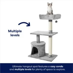 Frisco 38-in Cat Tree With Condo, Top Perch & Toy 7 Frisco 38-in Cat Tree With Condo, Top Perch & Toy -Frisco Sales Store 214377 PT2. AC SS1800 V1667229266