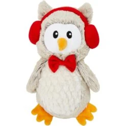 Frisco Holiday Owl Plush Squeaky Dog Toy -Frisco Sales Store 233160 PT3. AC SS1800 V1600707392