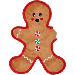 Frisco Holiday Gingerbread Man Flat Plush Squeaky Dog Toy 9 Frisco Holiday Gingerbread Man Flat Plush Squeaky Dog Toy -Frisco Sales Store 233241 PT3. AC SS1800 V1600872370