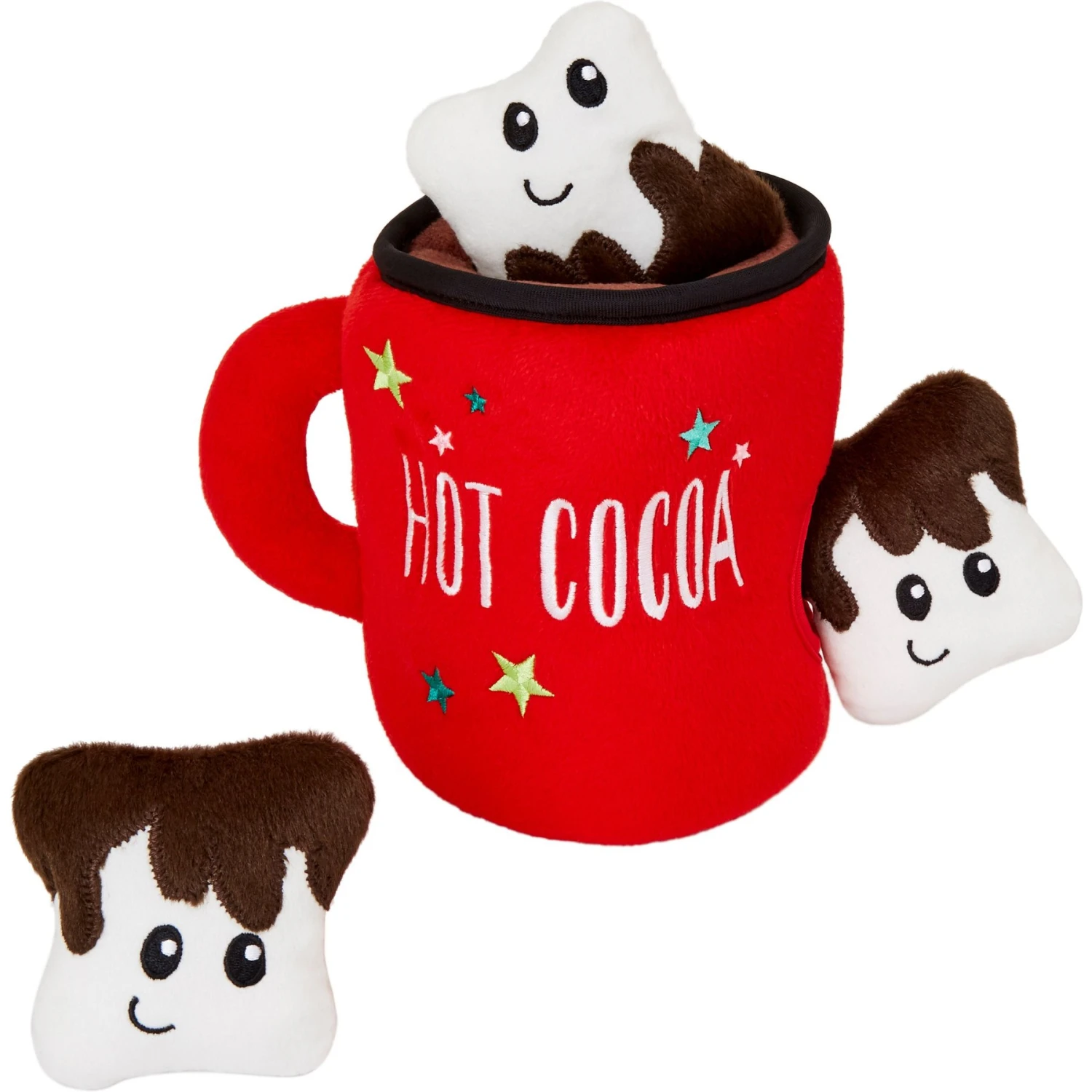 Frisco Holiday Hot Cocoa Hide & Seek Puzzle Plush Squeaky Dog Toy 1 Frisco Holiday Hot Cocoa Hide & Seek Puzzle Plush Squeaky Dog Toy