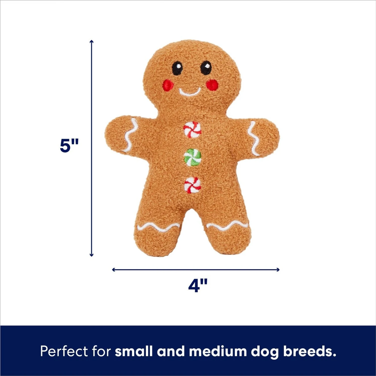 Frisco Holiday Milk & Gingerbread Cookies Hide & Seek Puzzle Plush Squeaky Dog Toy 3 Frisco Holiday Milk & Gingerbread Cookies Hide & Seek Puzzle Plush Squeaky Dog Toy - Image 3