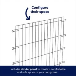 Frisco Heavy Duty Enhanced Lock Double Door Fold & Carry Wire Dog Crate & Mat Kit -Frisco Sales Store 233736 PT6. AC SS1800 V1671661487