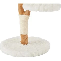 Frisco Natural Wood Modern Cat Tree With Toy, Ivory, Medium -Frisco Sales Store 236561 PT5. AC SS1800 V1615988825