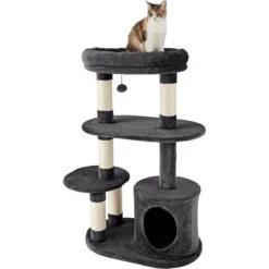 Frisco 48.25-in Heavy Duty Faux Fur Cat Tree & Condo 8 Frisco 48.25-in Heavy Duty Faux Fur Cat Tree & Condo -Frisco Sales Store 238154 PT2. AC SS1800 V1616075075