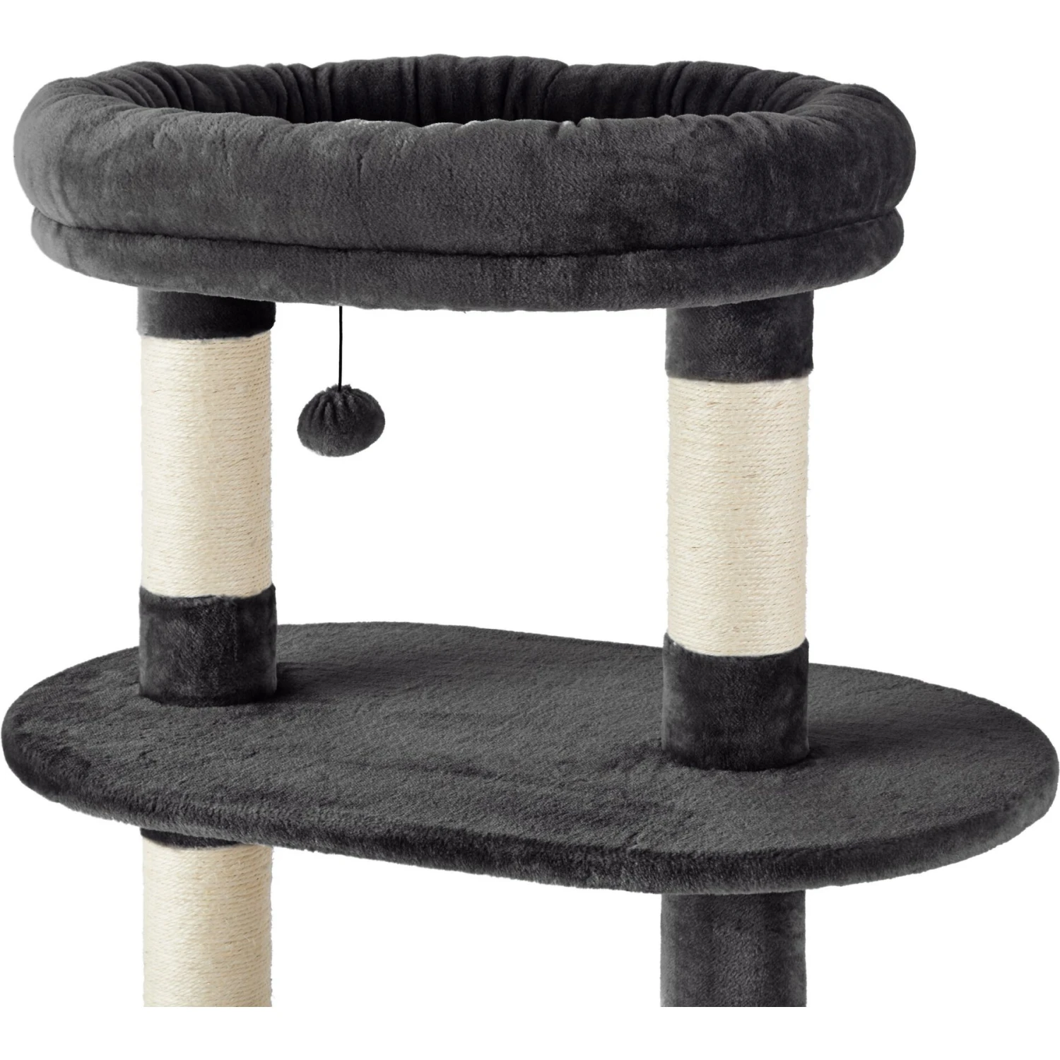 Frisco 48.25-in Heavy Duty Faux Fur Cat Tree & Condo 4 Frisco 48.25-in Heavy Duty Faux Fur Cat Tree & Condo - Image 4