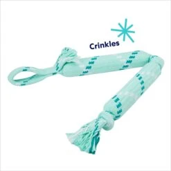 Frisco Double Fun Rope Crinkle Fetch Dog Toy -Frisco Sales Store 242137 PT2. AC SS1800 V1695748414