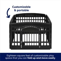 Frisco 4-Panel Dog Exercise Playpen With Door, 24-in -Frisco Sales Store 244546 PT4. AC SS1800 V1603407098