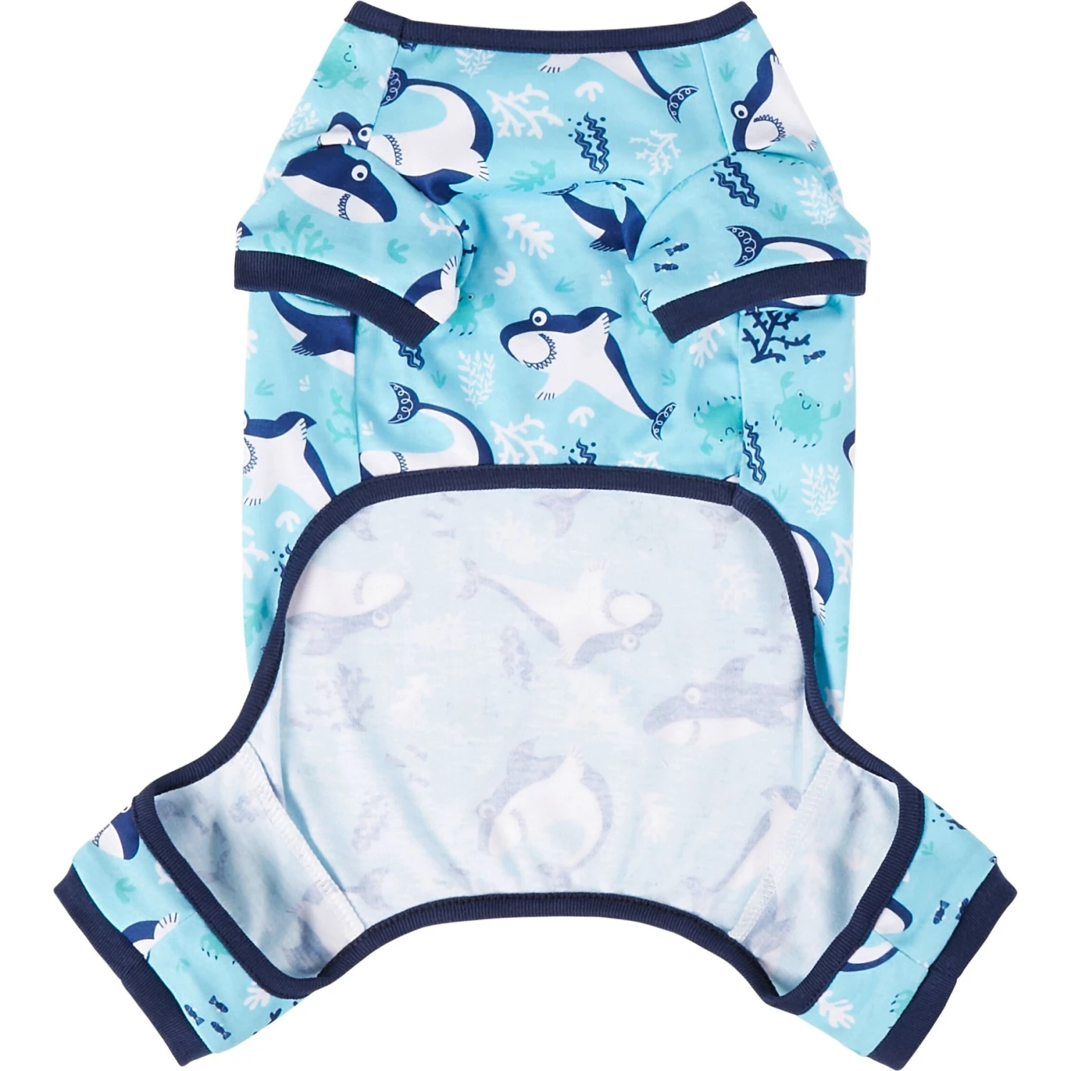 Frisco Happy Shark Dog & Cat Jersey PJs 5 Frisco Happy Shark Dog & Cat Jersey PJs - Image 5
