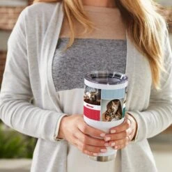 Frisco Double Walled Colored Dots Personalized Tumbler, 30-oz Cup -Frisco Sales Store 249349 PT4. AC SS1800 V1608342142