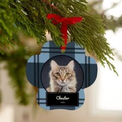 Frisco Plaid Paw Shape Metal Personalized Dog & Cat Holiday Ornament 7 Frisco Plaid Paw Shape Metal Personalized Dog & Cat Holiday Ornament -Frisco Sales Store 249363 PT4. AC SS1800 V1610773889