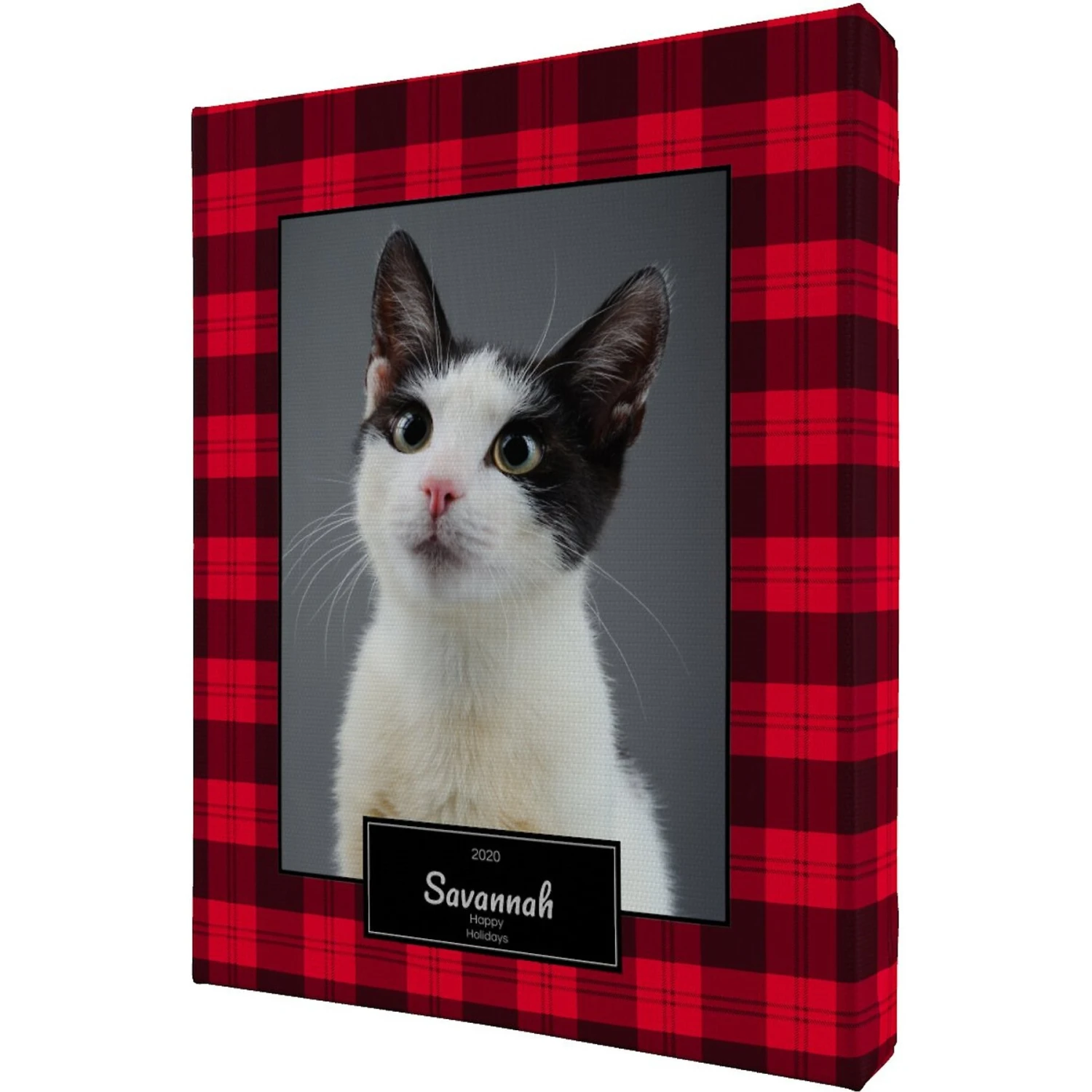 Frisco Personalized Plaid Gallery-Wrapped Canvas 1 Frisco Personalized Plaid Gallery-Wrapped Canvas