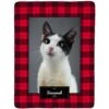 Frisco Plaid Sherpa Fleece Personalized Blanket, 60" X 80"