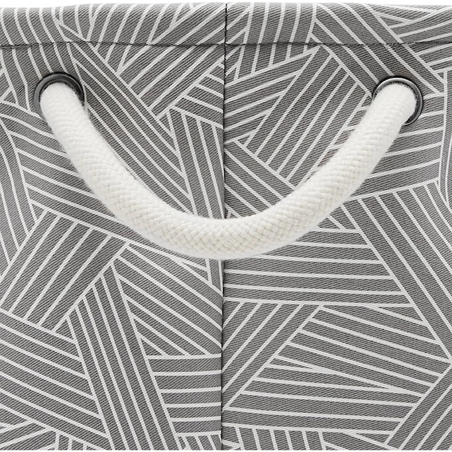 Frisco Round Collapsible Pet Toy Storage Bin, Gray Basket Weave 2 Frisco Round Collapsible Pet Toy Storage Bin, Gray Basket Weave - Image 2