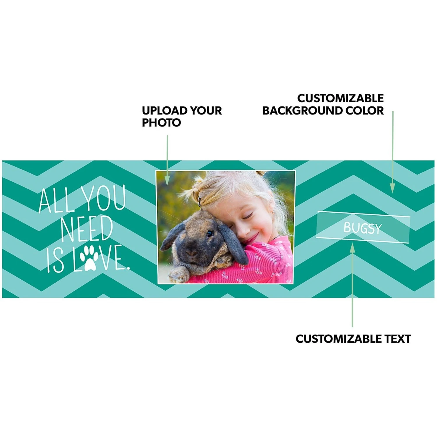 Frisco Double Walled "All You Need Is Love" Personalized Tumbler, 30-oz Cup 2 Frisco Double Walled "All You Need Is Love" Personalized Tumbler, 30-oz Cup - Image 2