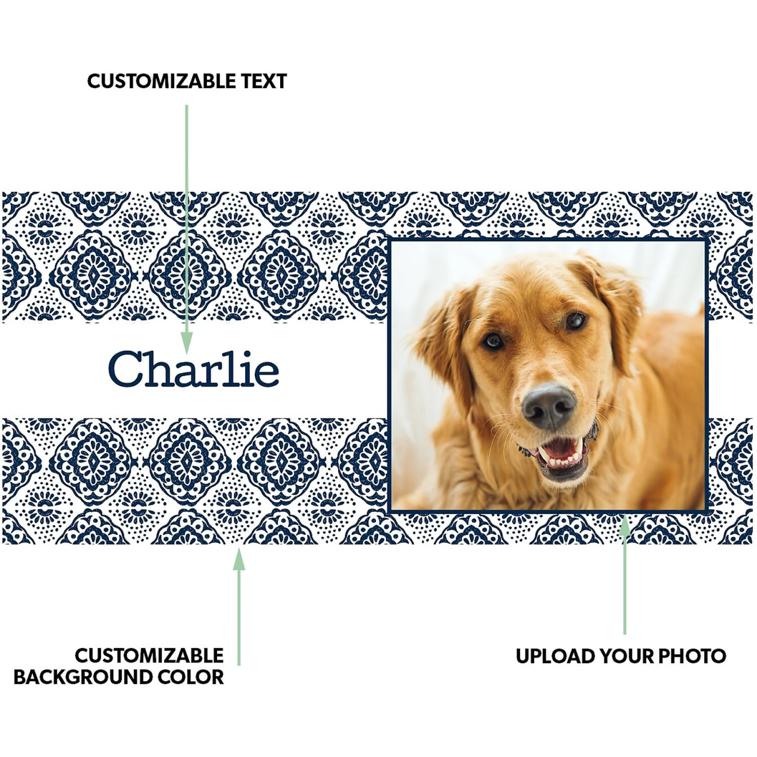 Frisco Double Walled Boho Damask Personalized Tumbler, 30-oz Cup 2 Frisco Double Walled Boho Damask Personalized Tumbler, 30-oz Cup - Image 2