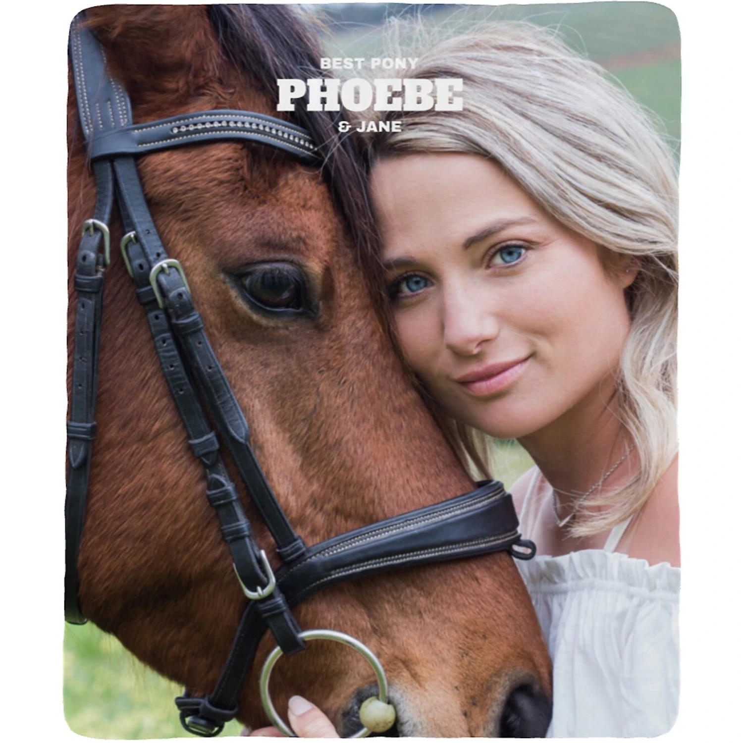 Frisco Portrait Sherpa Fleece Personalized Blanket 1 Frisco Portrait Sherpa Fleece Personalized Blanket